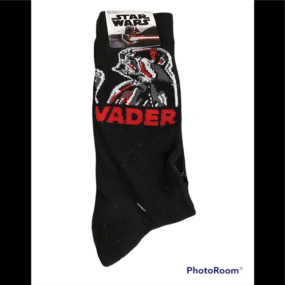 Disney Star Wars Darth Vader & Chewie socks NWT - Picture 1 of 2